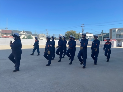 写真:分列行進 【消防団の記録】中村消防団 2024年10月13日