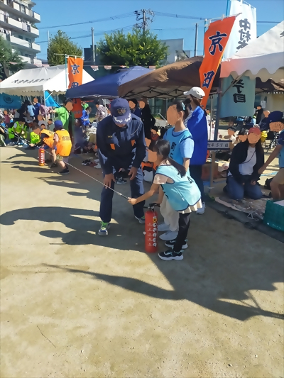 写真:初期消火訓練 【消防団の記録】日吉消防団 2024年11月3日