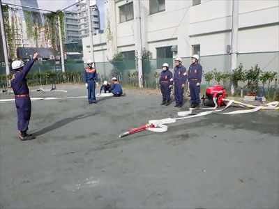 写真:整列 【消防団の記録】新明消防団 2024年11月4日