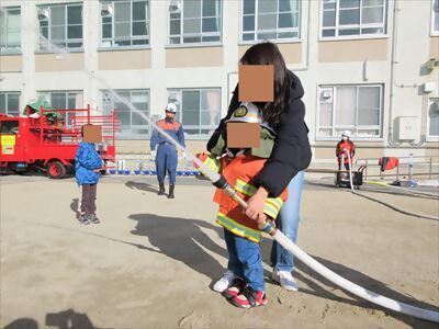 写真:放水 【消防団の記録】牧野消防団 2024年12月8日