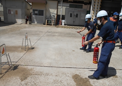 写真:取扱の様子です 2023年8月20日 日吉消防団
