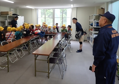 写真:説明の様子です 2023年6月7日 稲葉地消防団