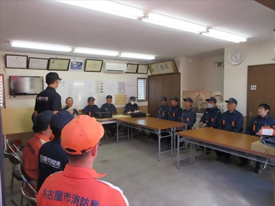 写真:意見交換の様子です 2023年9月24日 岩塚消防団