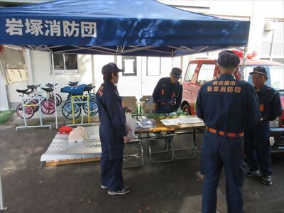 写真:岩塚消防団の様子です 【消防団の記録】岩塚消防団 2023年10月15日