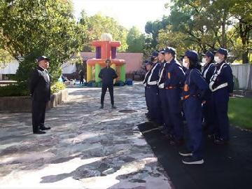 写真:各消防団集合の様子です。 【消防団の記録】中村区区民まつり 2023年10月28日