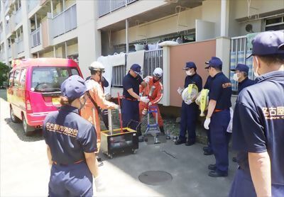 写真:訓練の様子1 2023年7月2日