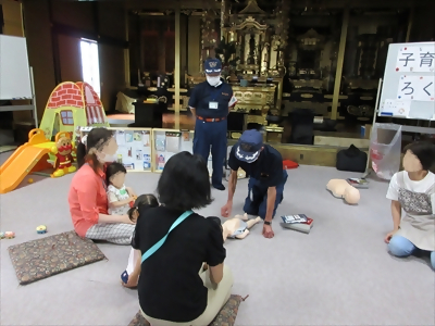 写真:講習の様子です 2023年9月7日 六反消防団