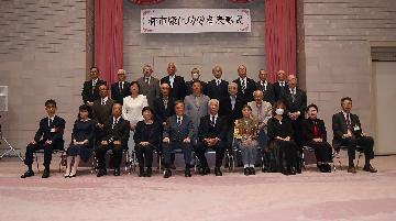 写真:表彰式集合