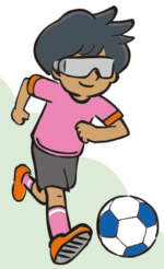 イラスト:ブラインドフットボール