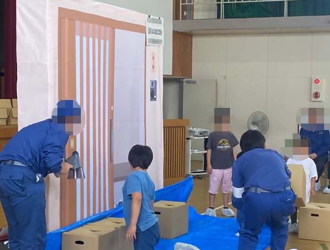 簡易水防工法訓練の写真