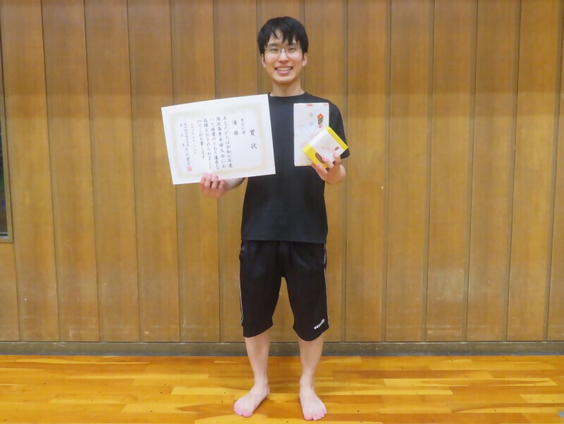 写真：男子の部、優勝者