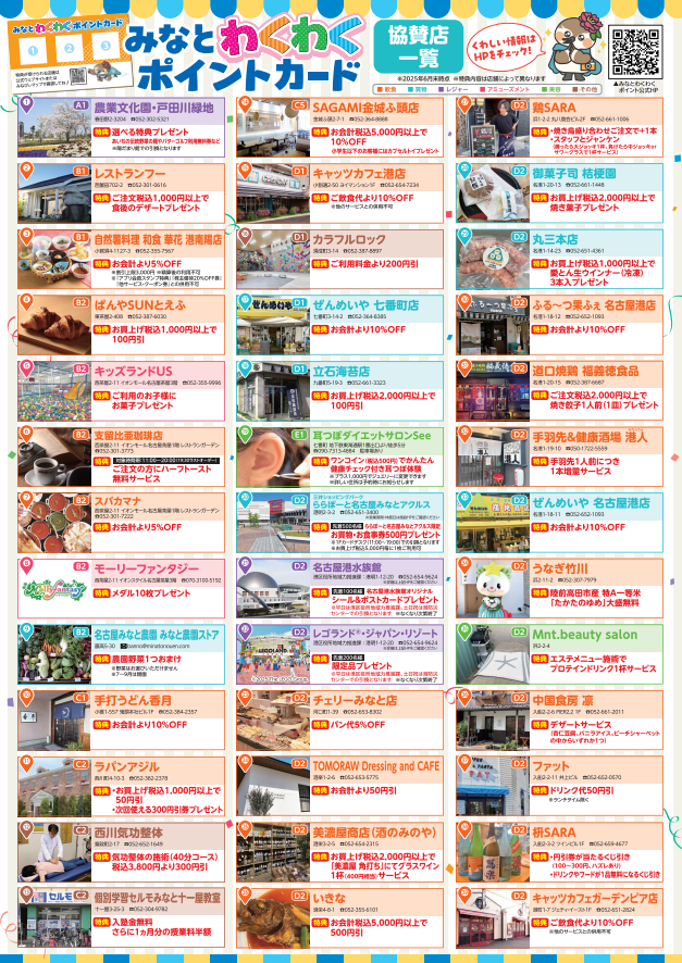 写真:協賛店一覧