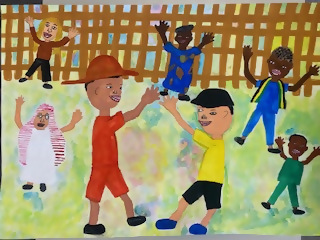 優秀賞「絵画」小学校低学年の部の作品の写真