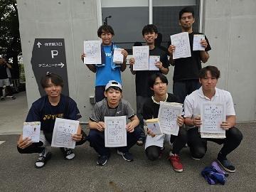 「一般男子の部」入賞者の写真