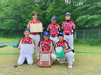 準優勝した宮根学区チームの写真