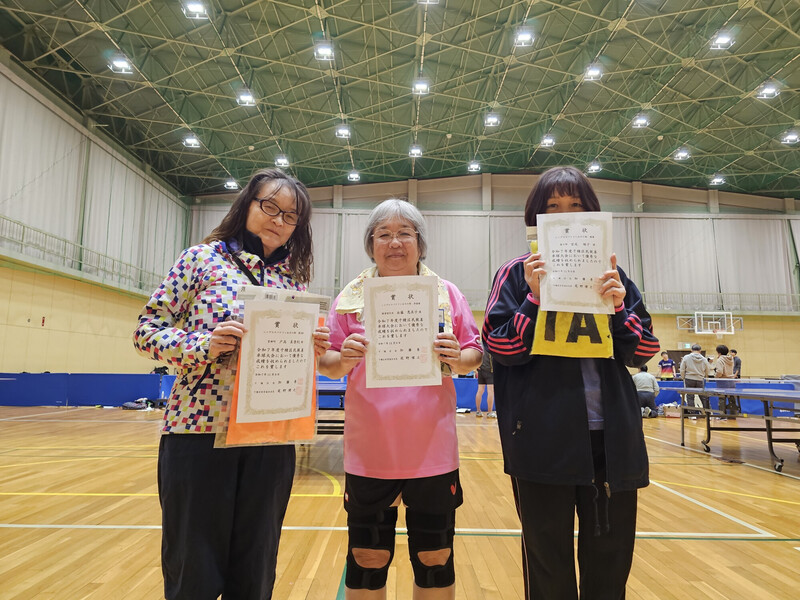 シングルスベテラン女子の部の写真