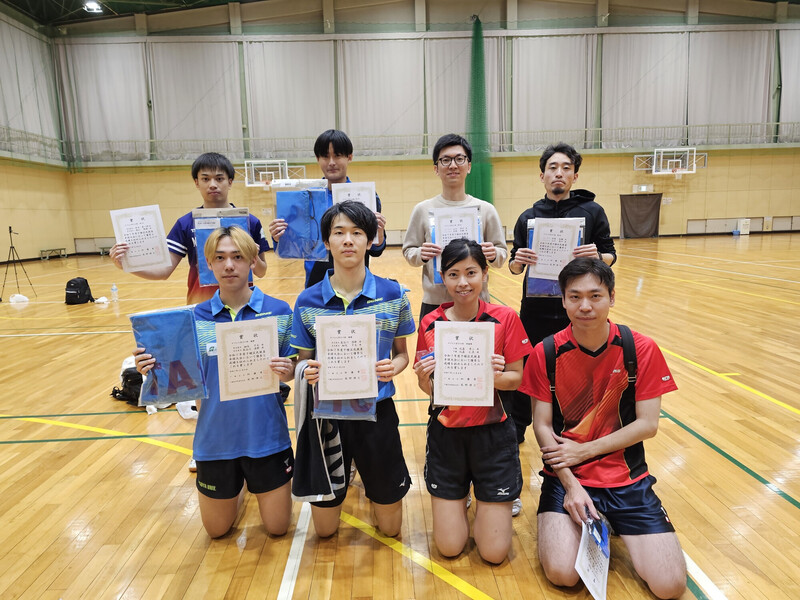 ダブルス男子の部の写真