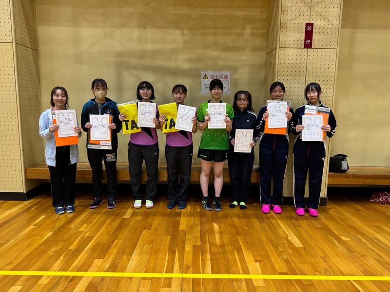 ダブルス女子の部の写真