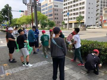 千早学区の清掃活動写真