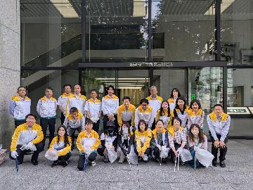 明治安田生命保険相互会社の清掃活動写真