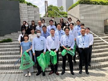 日鉄物産株式会社の清掃活動写真