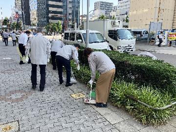 株式会社竹中工務店名古屋支店の清掃活動写真