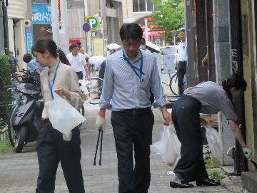 富士電機株式会社中部支社の清掃活動写真