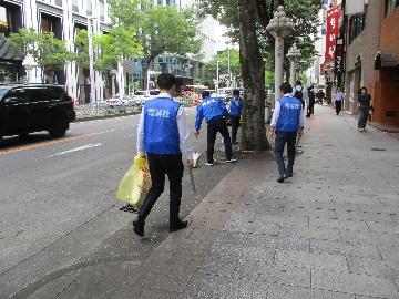 株式会社電業社機械製作所の清掃活動写真