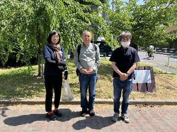 株式会社メニコンの清掃活動写真