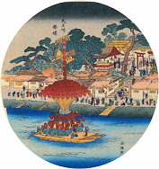 写真:天王崎祭礼の団扇絵