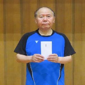 写真:60歳以上男子の部の優勝者