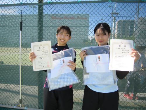 写真：女子準優勝の選手