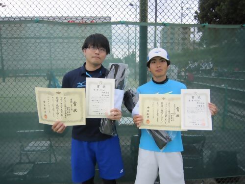 写真：男子優勝の選手