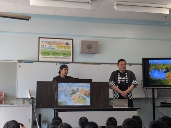 写真:あつた宮宿会紙芝居