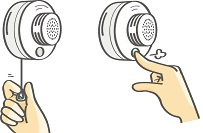 住宅用火災警報器のイラスト