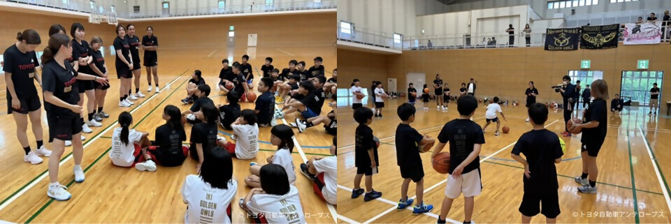 写真：トヨタアンテロープス名古屋による地域活性化活動