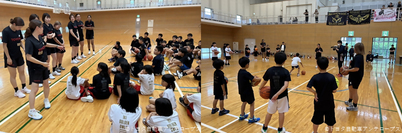 写真:トヨタアンテロープス名古屋による地域活性化活動