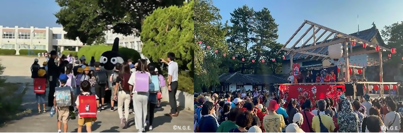 写真:名古屋グランパスによる地域活性化活動