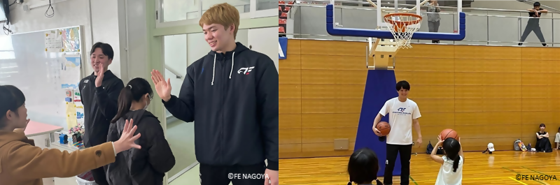 写真:ファイティングイーグルス名古屋による地域活性化活動