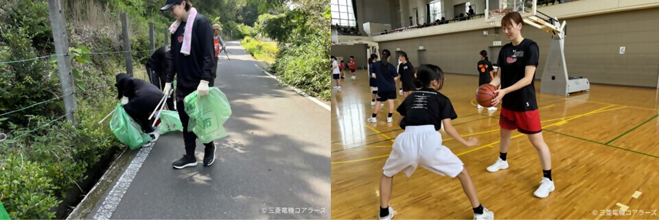 写真：三菱電機コアラーズによる地域活性化活動