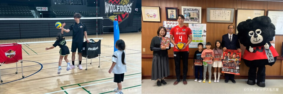 写真：ウルフドッグス名古屋による地域活性化活動