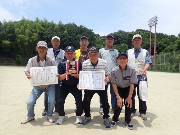 優勝チームの写真