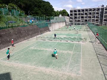 男子の部、試合中の写真
