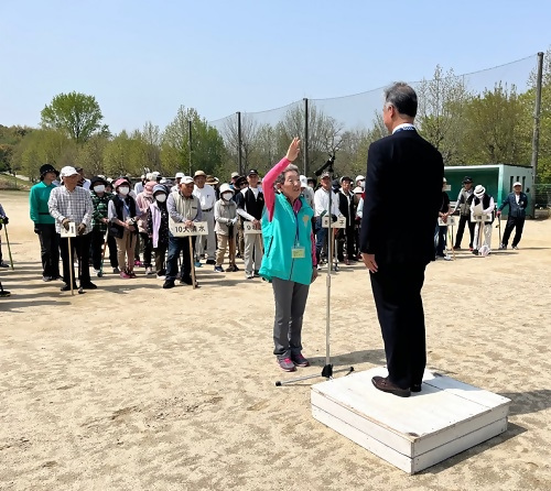 写真:グラウンド・ゴルフ大会の様子
