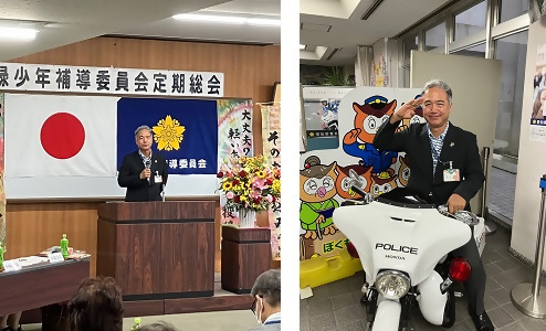 写真:区長の様子