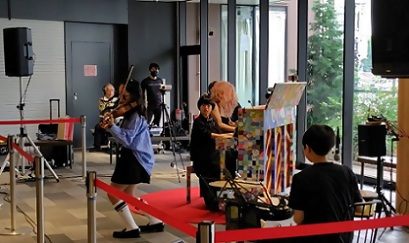 写真：素晴らしい演奏をする「CATS」の皆さん