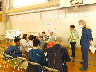 写真：要配慮者支援のブース