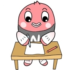 書くナッピーのイラスト