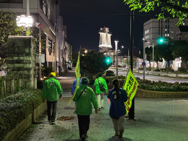 防犯パトロールの様子の写真