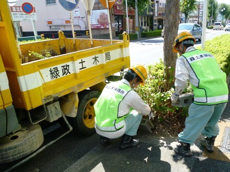 写真：不法占用物件の撤去